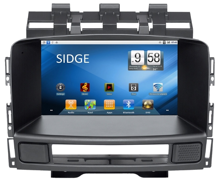 Штатная автомагнитола SIDGE Opel ASTRA J (2009-2014) Android 2.3