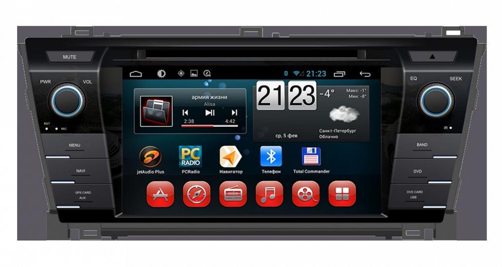 Штатное головное устройство CARMEDIA KR-7071 Toyota Corolla 2013+ ANDROID 4.2