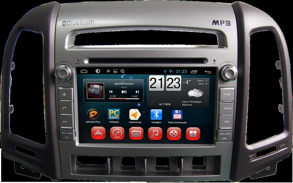 Штатное головное устройство CARMEDIA KR-7031 HYUNDAI SANTA FE 2010-2012 ANDROID 4.2