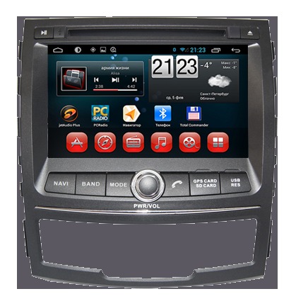 Штатное головное устройство CARMEDIA KR-7060 SSANGYONG Korando ANDROID 4.2