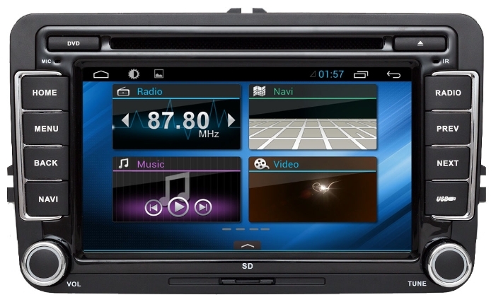 SIDGE Volkswagen TRANSPORTER (T5) (2010-2011) Android 4.1