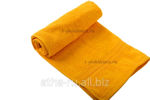 Полотенце махровое гладкокрашенное (Желтый)