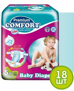Подгузники АММА Premium Comfort (11-25кг) 18 шт (10)