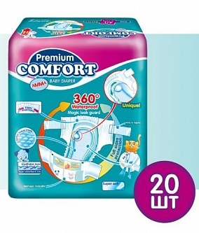 Подгузники АММА Premium Comfort (9-13кг) 20 шт (10)