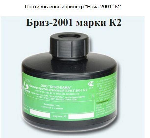Противогазовый фильтр 