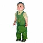 Комбинезон детский зеленый с вышивкой
