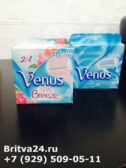 Женские сменные кассеты Gillette Venus 2,4,8 шт в упаковке