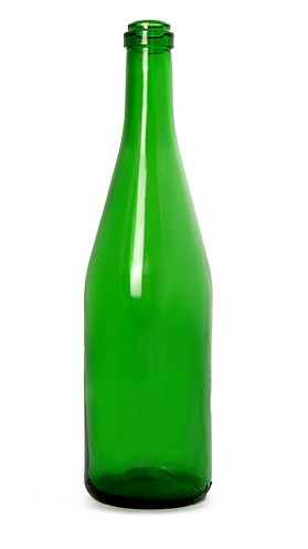 Бутылка для шампанского зеленая