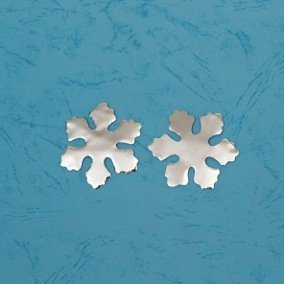 Конфетти фигурное Снежинка (d 4,5 см), цвет серебристый