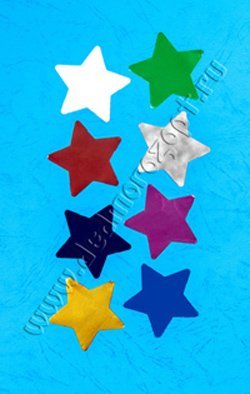 Конфетти фигурное Звезда (d 4,5 см), разноцветный