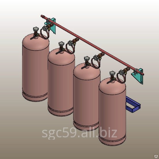 Рампа газовая пропановая РП-1х4. Рампа газовая пропановая РП-1х4.