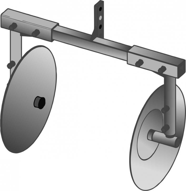 Окучник дисковый ТИП 2 к мотоблоку (раздвижной) (ТМ 