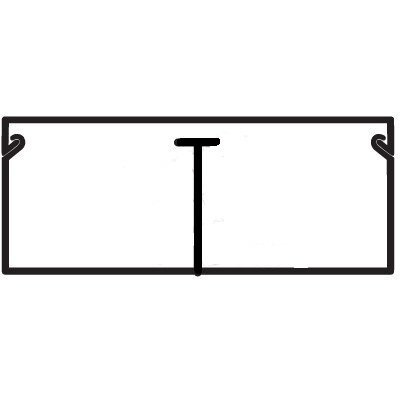 Миниканал DKC 00305 TMC 40/2x17 с перегородкой, серия in-liner (2м)