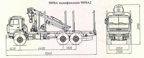 Лесовоз 9058А2 Лесовоз 9058А2