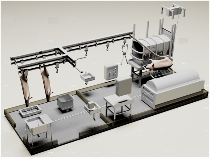 Модуль убоя для свиней