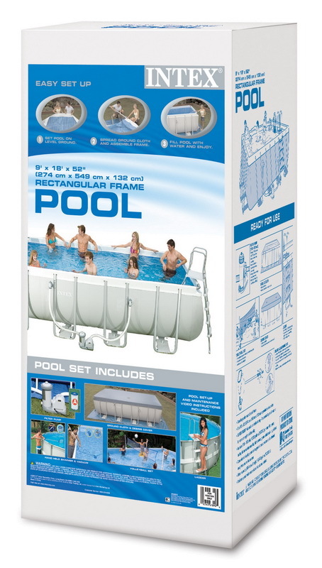 Каркасный бассейн Intex Rectangular Ultra Frame Pool 54482