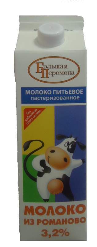 Молоко питьевое пастеризованное с м.д.ж. 3,2%