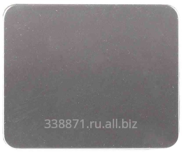 Выключатель Светозар Гамма с подсветкой, двухклавишный, без вставки и рамки, цвет светло-серый металлик, 10A-~250B
