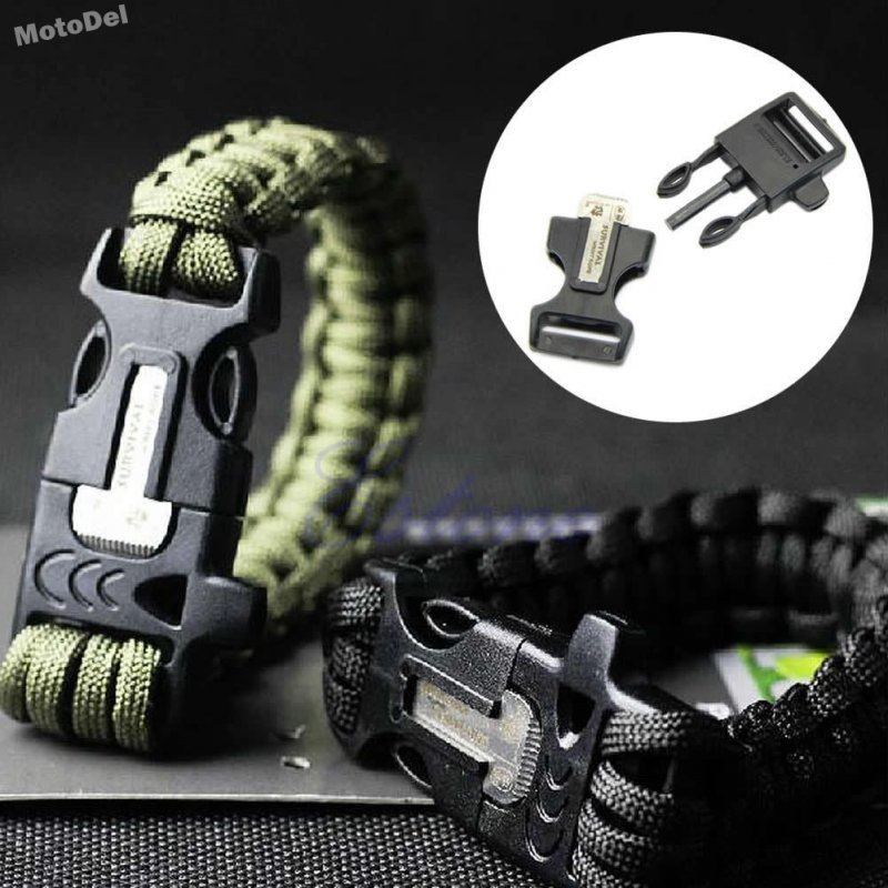Браслет для выживания из паракорда с огнивом и свистком Survival Gear D-101 Браслет для выживания из паракорда с огнивом и свистком Survival Gear D-101