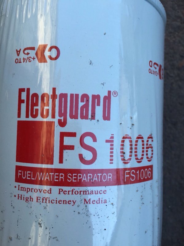 FS1006 фильтр-сепаратор для очистки топлива Fleetguard