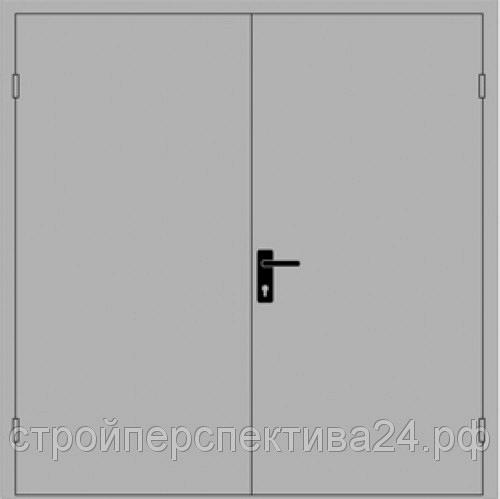 Противопожарная дверь двустворчатая ПГ, 1200х2100