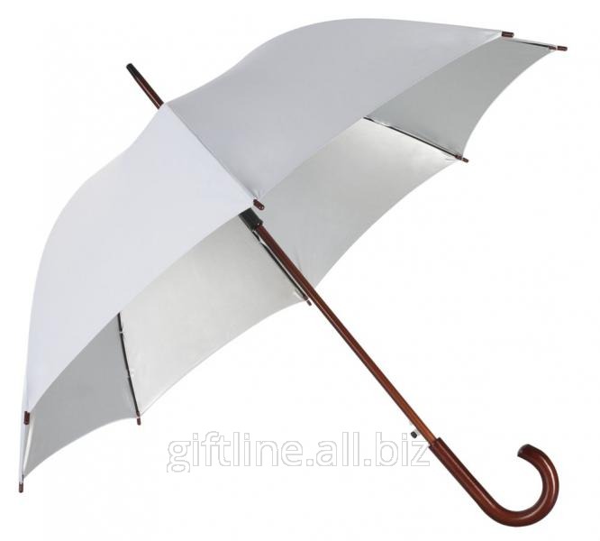 Зонт-трость Unit Standard, серебристый 393.01