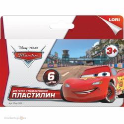 Пластилин 6цв. Disney Тачки Плд-005 Lori