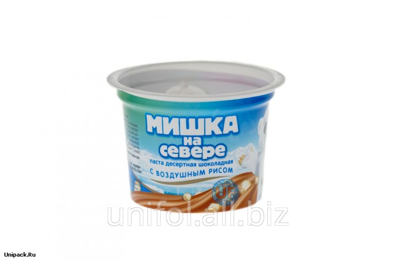 Полипропиленовый стакан для шоколадной пасты Мишка на севере