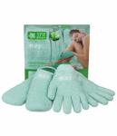 Комплект: увлажняющие гелевые перчатки и носки SPA Belle, цвет зеленый с алоэ