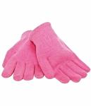 Увлажняющие перчатки с гелевой пропиткой, цвет розовый