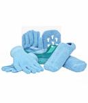 Комплект: увлажняющие перчатки и носки с гелевой пропиткой, цвет голубой