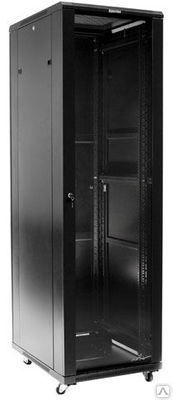 Hyperline TTC-4266-GS-RAL9004 Шкаф напольный 42U, 2055x600х600 Hyperline TTC-4266-GS-RAL9004 Шкаф напольный 42U, 2055x600х600