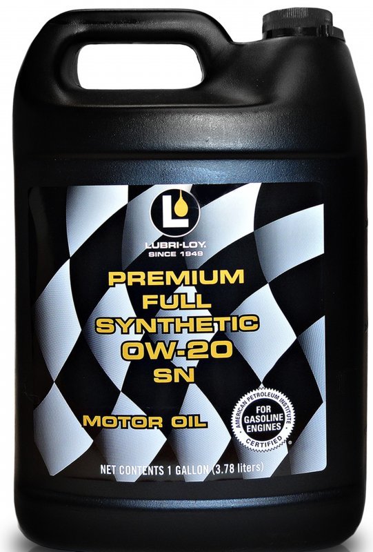 Полностью синтетическое моторное масло Lubri-Loy Premium Full Synthetic 0w20, API SN, ILSAC GF-5