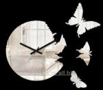 Зеркальные часы Порхающие бабочки 2