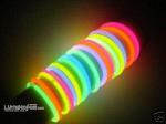 Набор одноразовых светящихся палочек-браслетов, 5х200 мм, 5 цветов, 100 шт