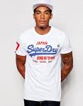 Футболка SuperDry с винтажным логотипом, цвет белый