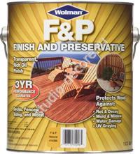 F&P Finish And Preservative Масло с добавлением воска для террас и деревянного сайдинга