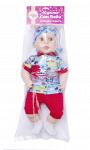 Кукла Сан Бэби М126П - Мальчик песочник трикотаж красный в пакете