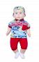 Кукла Сан Бэби М126П - Мальчик песочник трикотаж красный в пакете