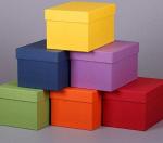 Коробки картонные разноцветные 180*100*100