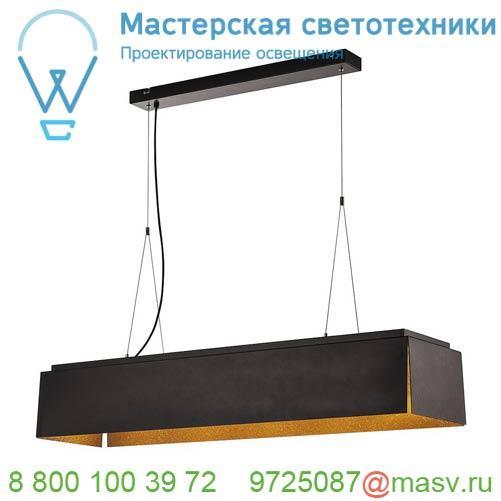 155970 SLV AVENTO 110 PD светильник подвесной 28Вт с LED 3000К, 2400лм, черный/ золото