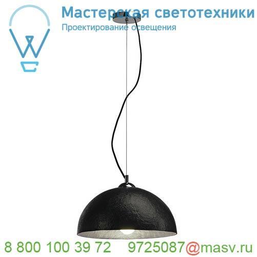 155500 SLV FORCHINI 40 PD светильник подвесной для лампы E27 40Вт макс., черный/ хром/ серебро