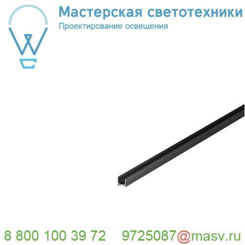 1000465 SLV GRAZIA 10, профиль накладной стандарт, 2 м, без экрана, черный