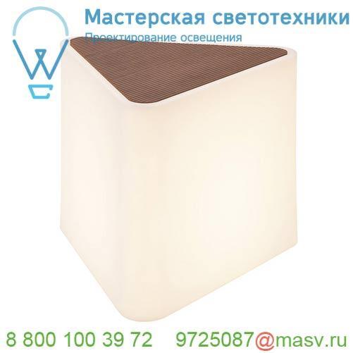 227550 SLV KENGA светильник напольный IP54 для лампы Е27 24Вт макс., белый/ коричневый