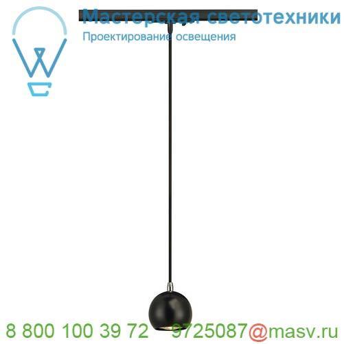 144020 SLV 1PHASE-TRACK, LIGHT EYE 90 PD светильник подвесной для лампы GU10 5Вт макс. (!), черный/