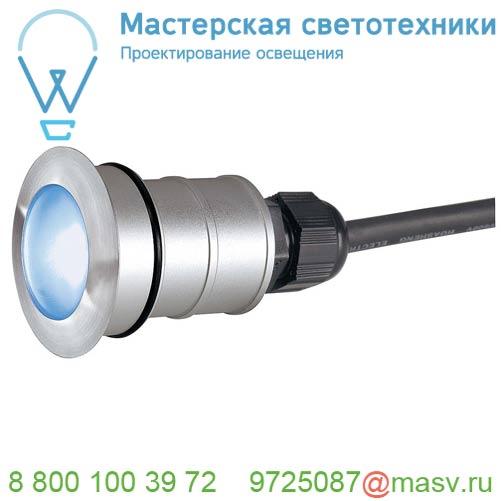 228337 SLV POWER TRAIL-LITE ROUND светильник встраиваемый IP67 350мА 1.4Вт c синим LED, 60°, сталь