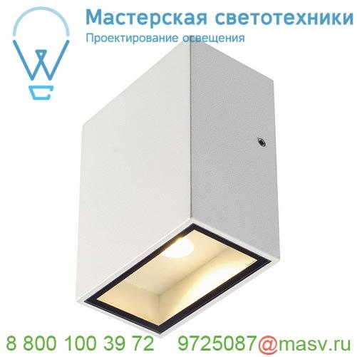 232431 SLV BIG QUAD светильник настенный IP44 4.5Вт с LED 3000К, 290лм, 110°, белый