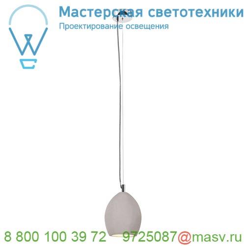 155710 SLV SOPRANA SOLID PD-1 светильник подвесной для лампы E14 (свеча) 25Вт макс., серый бетон