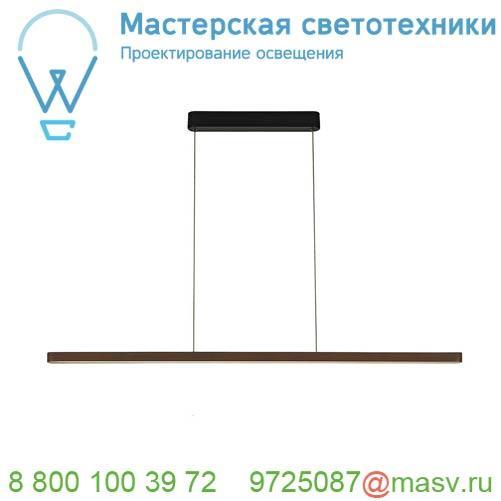 156267 SLV VINCELLI 2 PD светильник подвесной с LED 27Вт (29Вт), 2700К, 1400лм, черный / бамбук