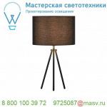 155540 SLV FENDA, светильник настольный для лампы E27 40Вт макс., тренога, без абажура, черный